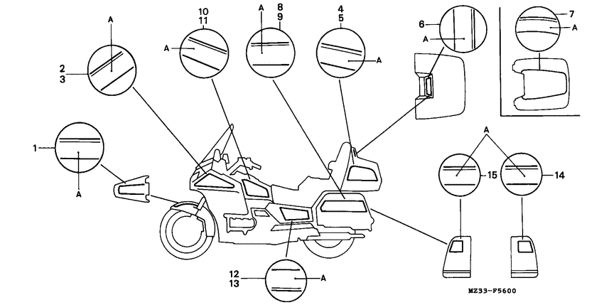 GL1500SE Наклейка