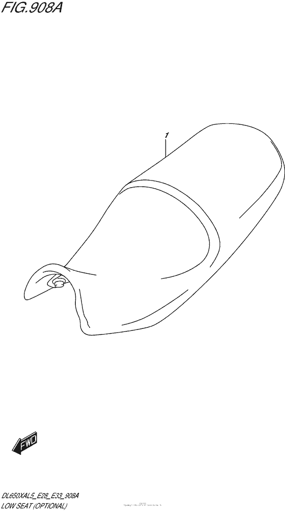 DL650X (ABS) Low Seat (Optional)