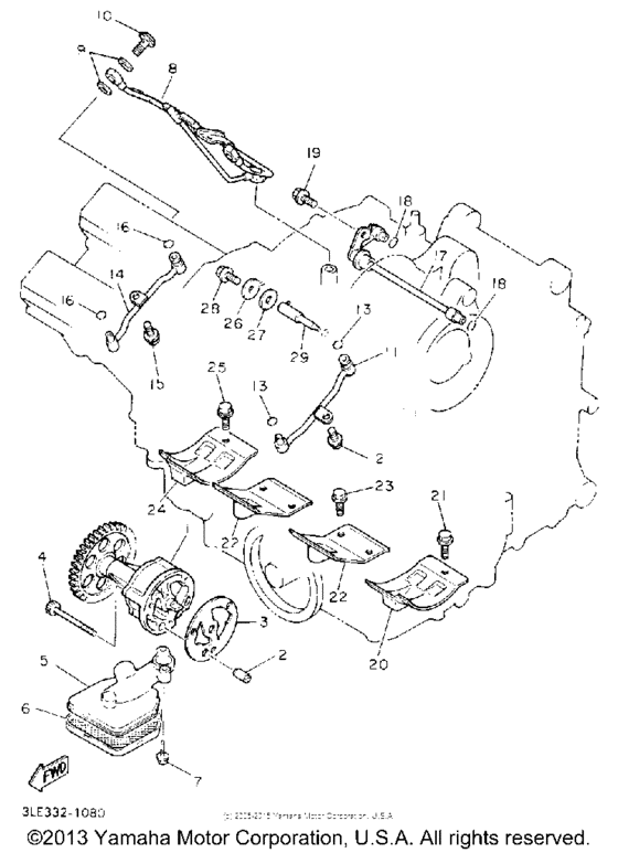 FZR1000DC Масляный насос