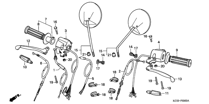 Handle lever/switch/ cable