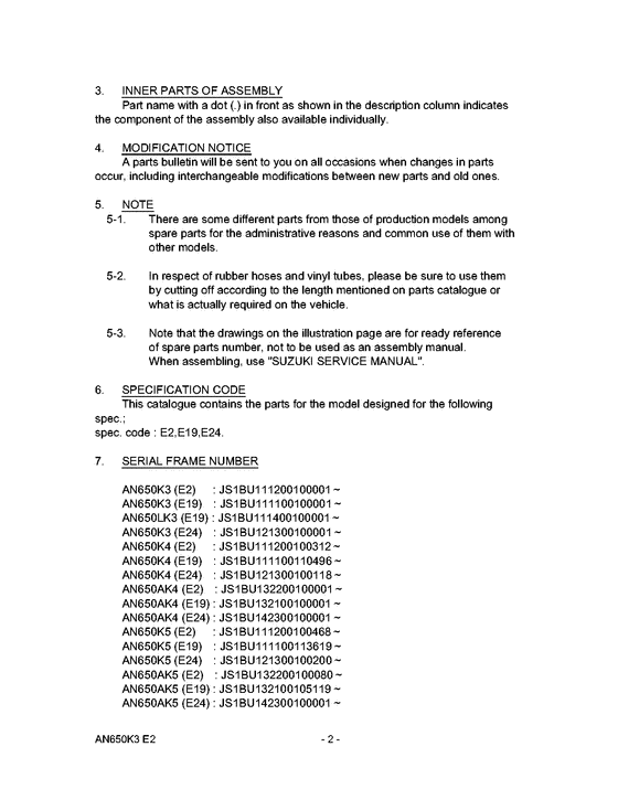 AN650 Catalog preface