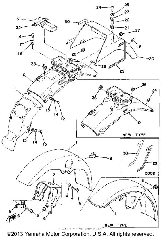 Front fender - rear fender