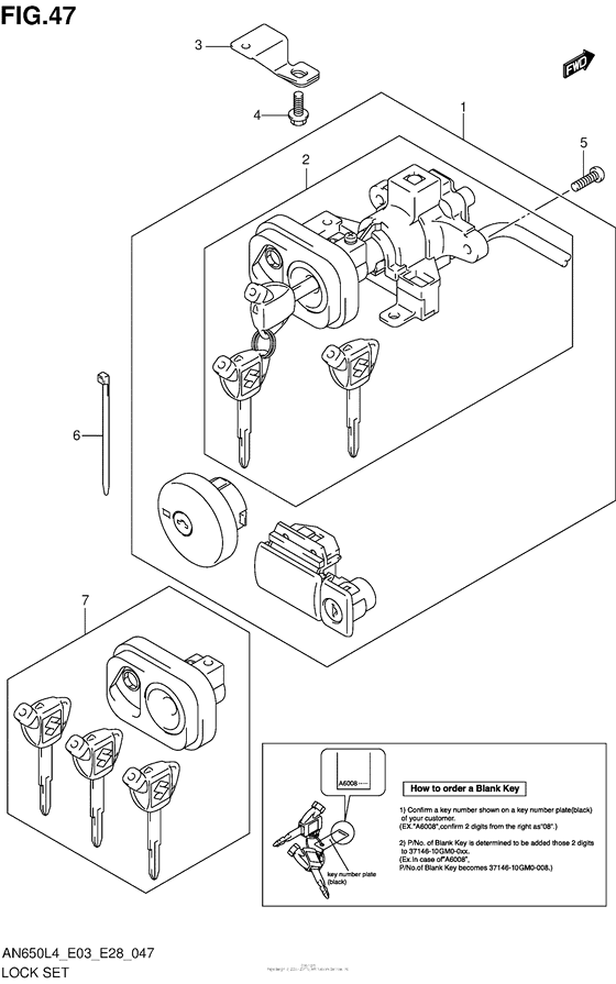 Lock Set (An650Zl4 E28)