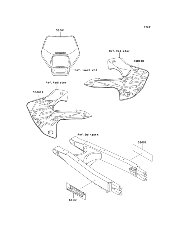 KLX300R Decals(klx300-a2)