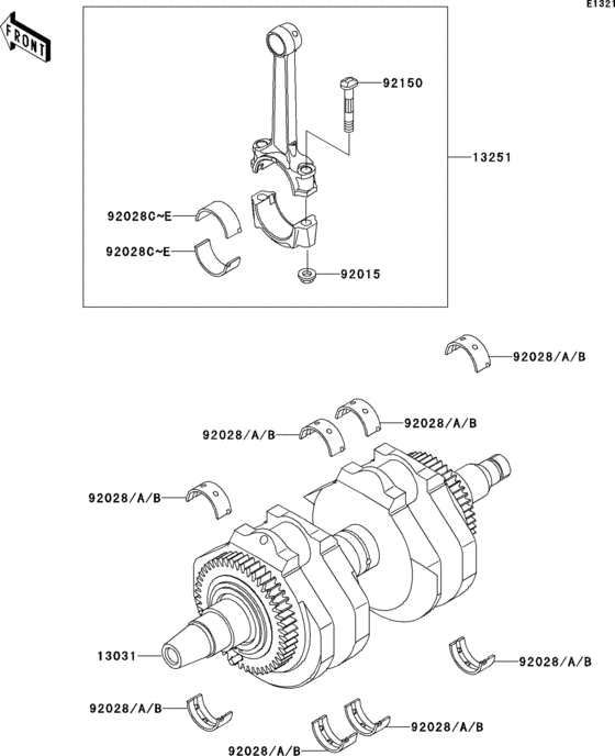 EJ650 Коленвал