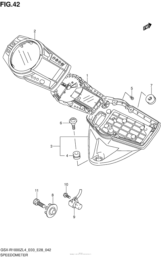 Speedometer (Gsx-R1000Zl4 E33)