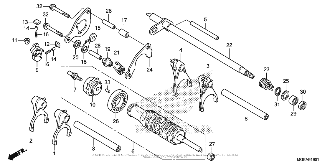 Gearshift Drum (2)
