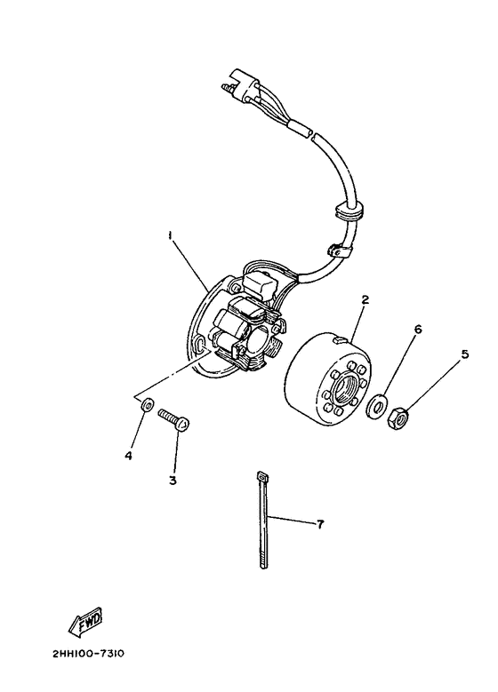 YZ250 Генератор