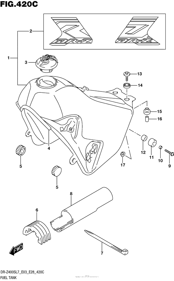 Fuel Tank (Dr-Z400Sl7 E33)