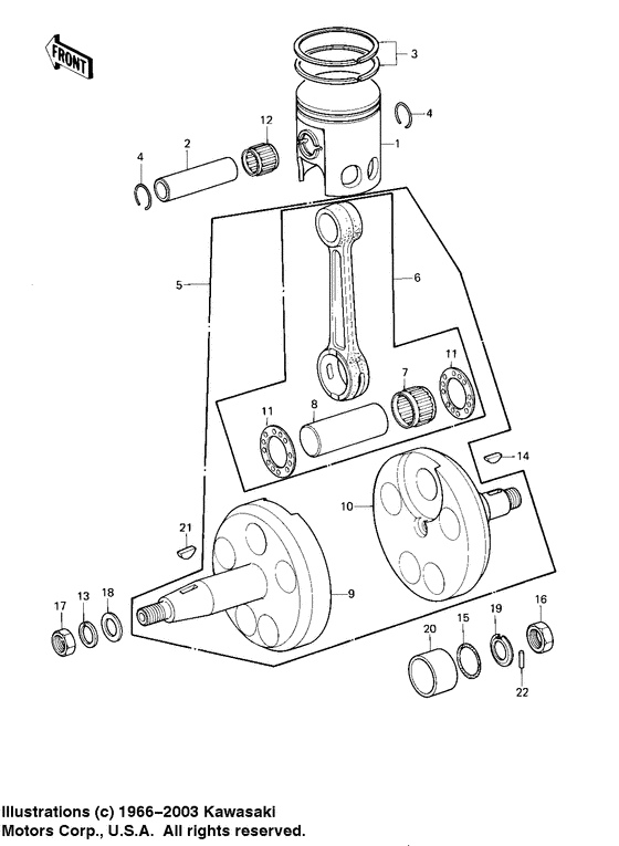 Crankshaft/piston