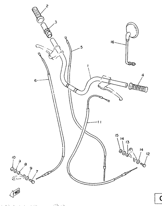ME50 Manillar-cables