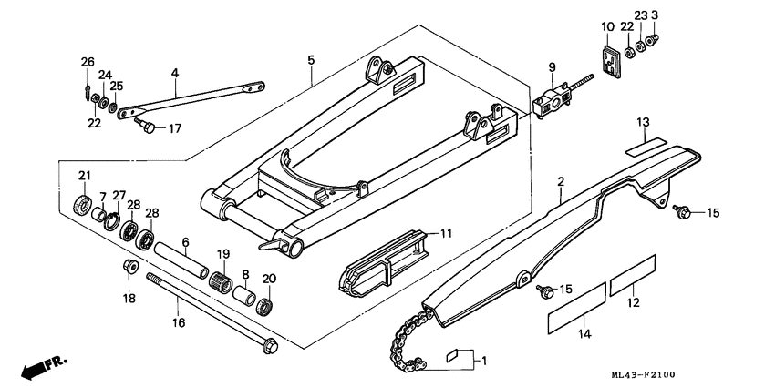 Swingarm/chain case