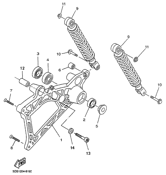 Rear arm. suspension