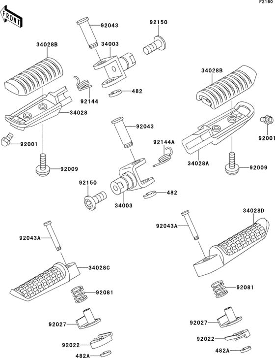 ZR1100 Подножки