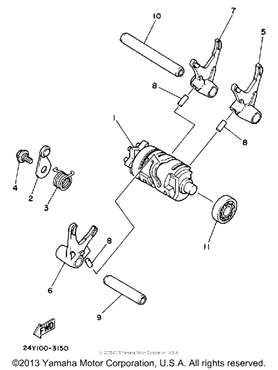 Shift cam - fork