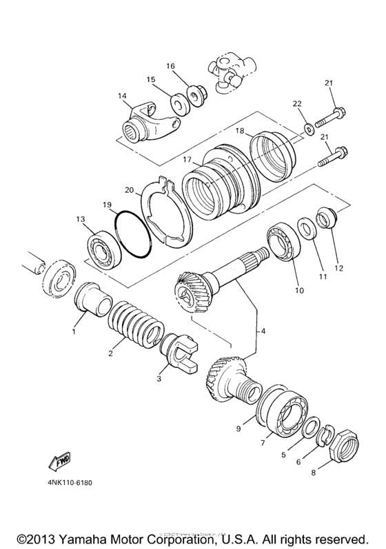XVZ13ATM Промежуточный ведущий вал