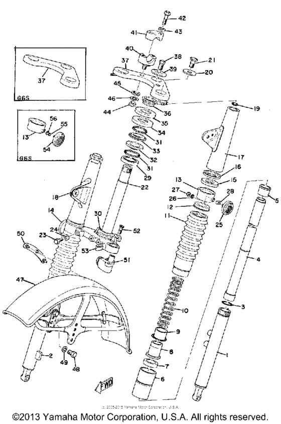 Front fork - front fender