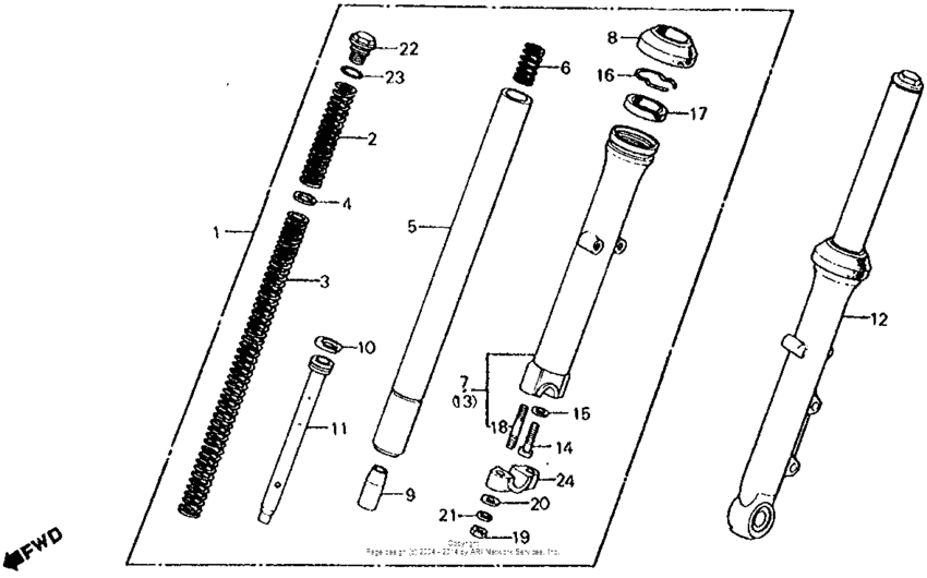 Front fork 80