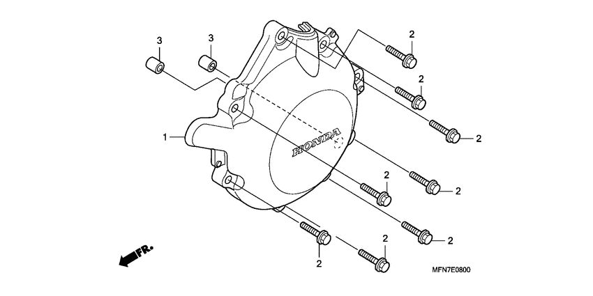 CB1000R A.c. generator cover