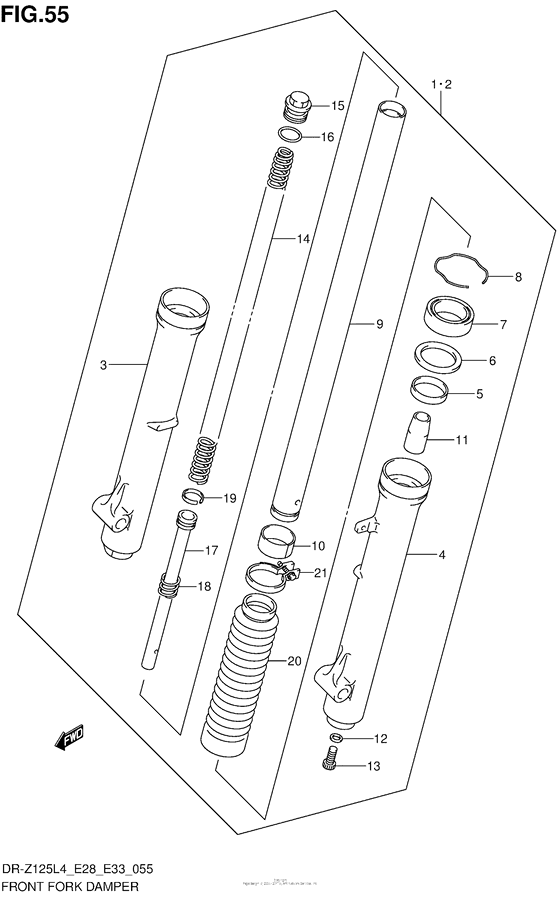 Front Fork Damper (Dr-Z125L4 E33)