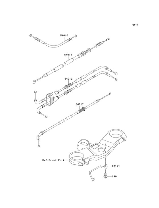 ZX600 Тросы управления