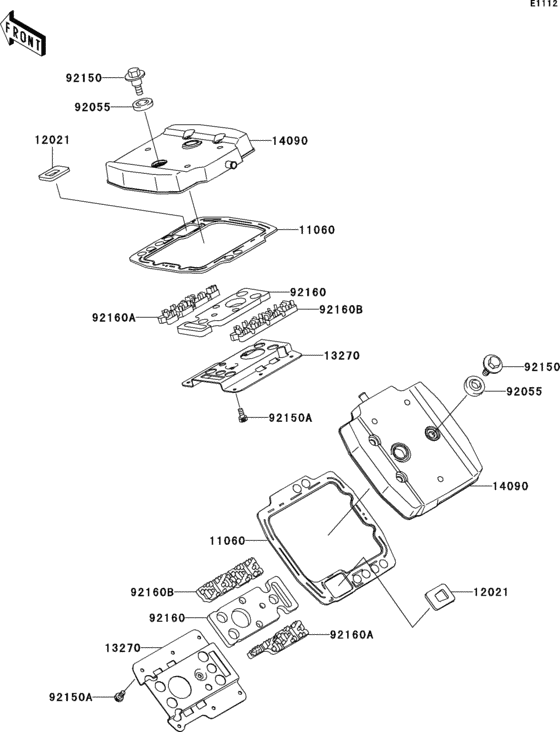 VN800 Крышка головки цилиндров