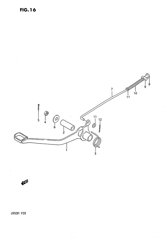 JR50 Передний суппорт