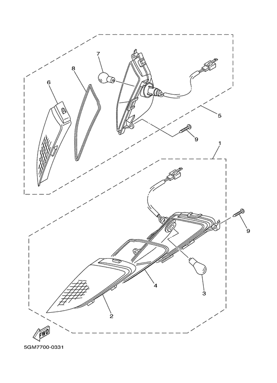 YH50 Поворотники
