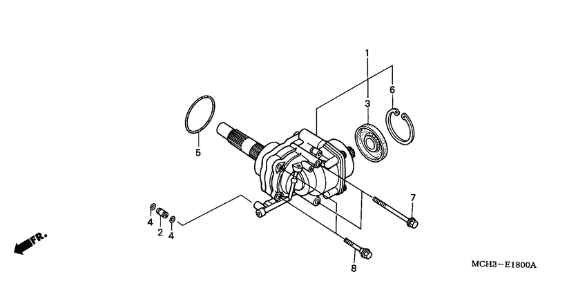 VTX1800C Вал крестовой