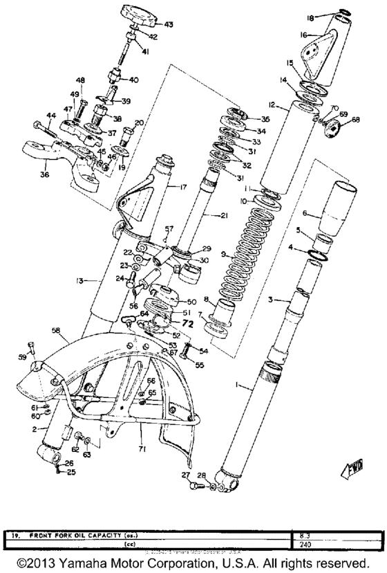 Front fork and front fender