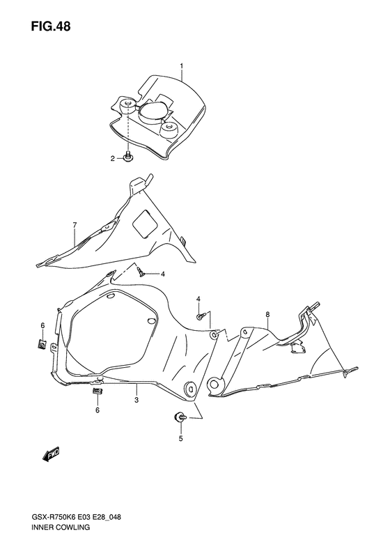 GSX-R750 Inner cowling