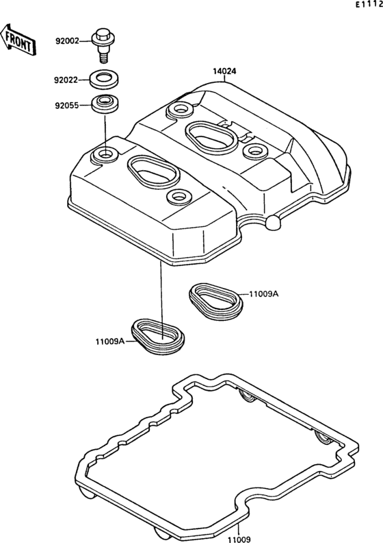 EX250 Крышка головки цилиндров