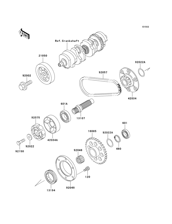 Secondary shaft