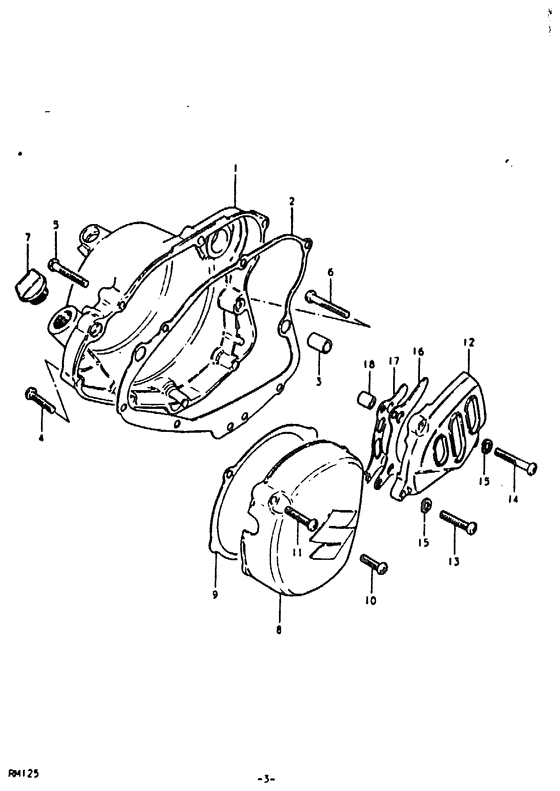 Crankcase cover ass`y  (v