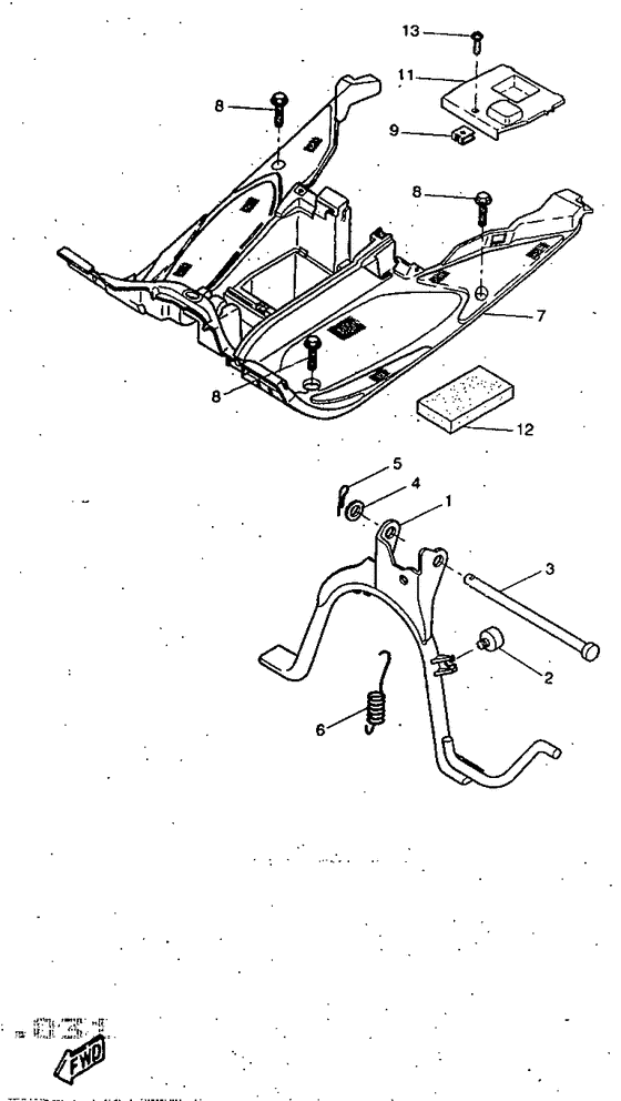 YQ50R Stand. footrest