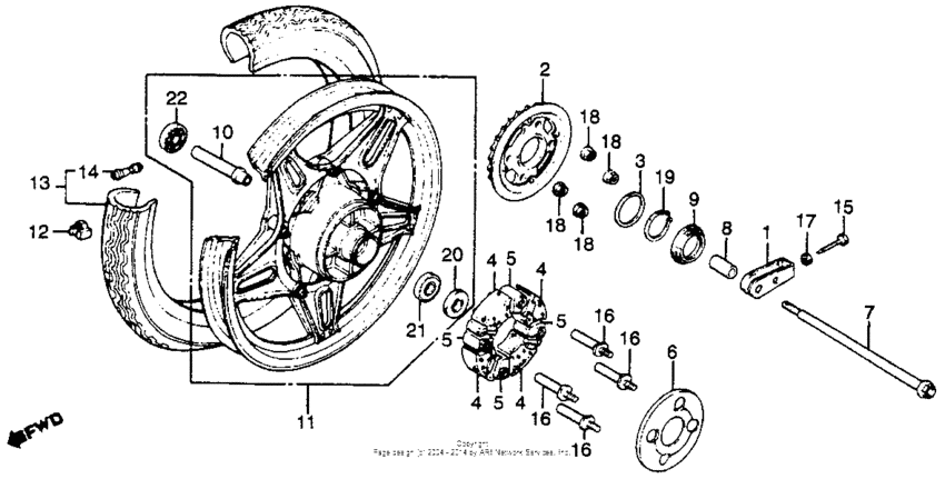 Rear wheel 81