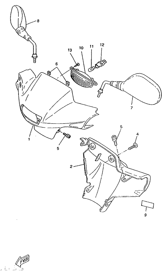 CW50RS Обтекатель 1