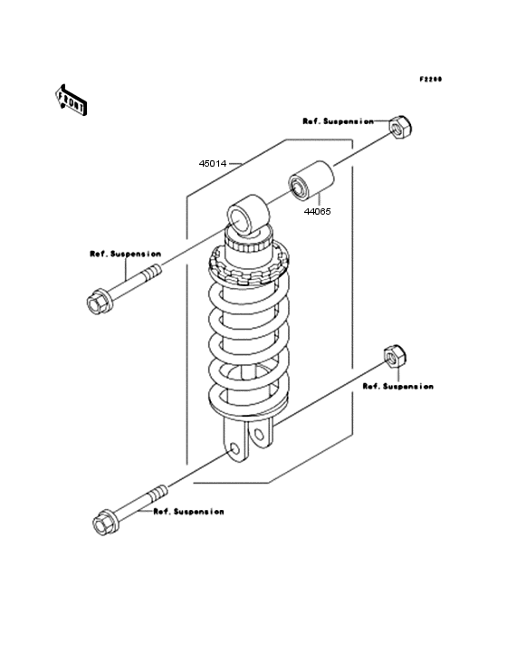 ZX400 Амортизатор