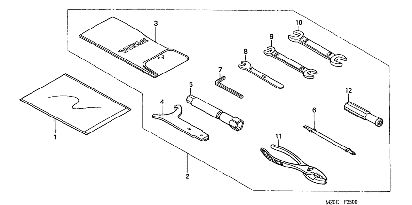 GL1500CD Инструмент