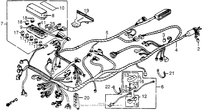 Gl1200l wire harness 85