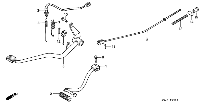 Brake pedal assy