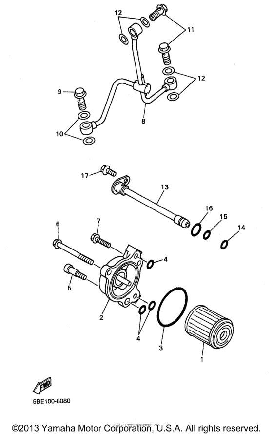 WR400FK Масляный фильтр