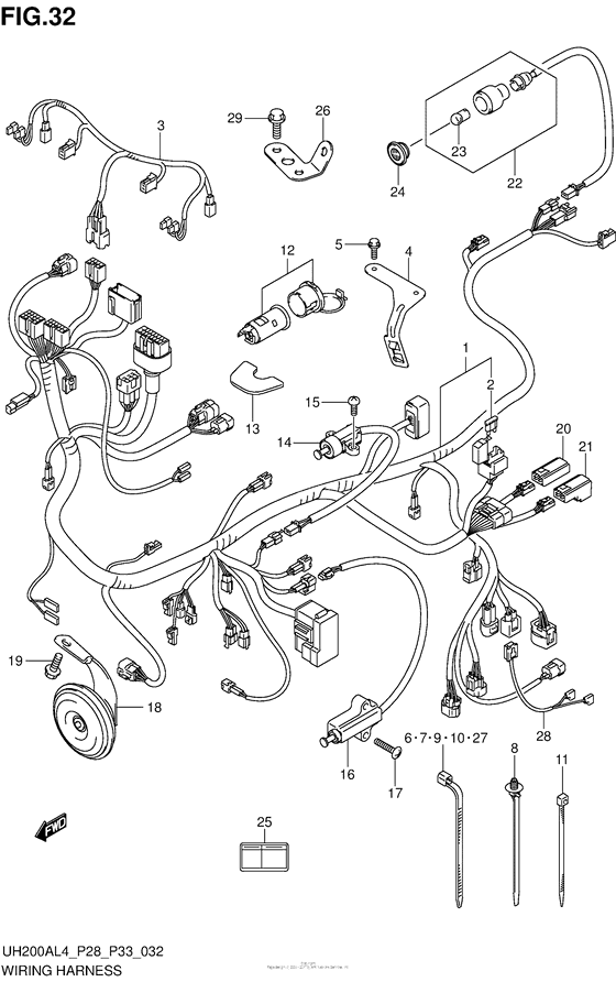 Wiring Harness (Uh200Al4 P33)