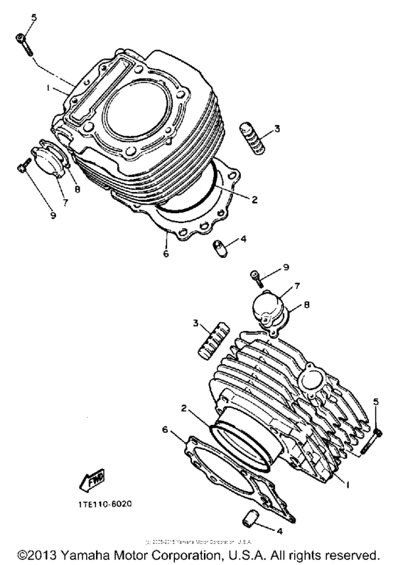 XV1100BC Цилиндры