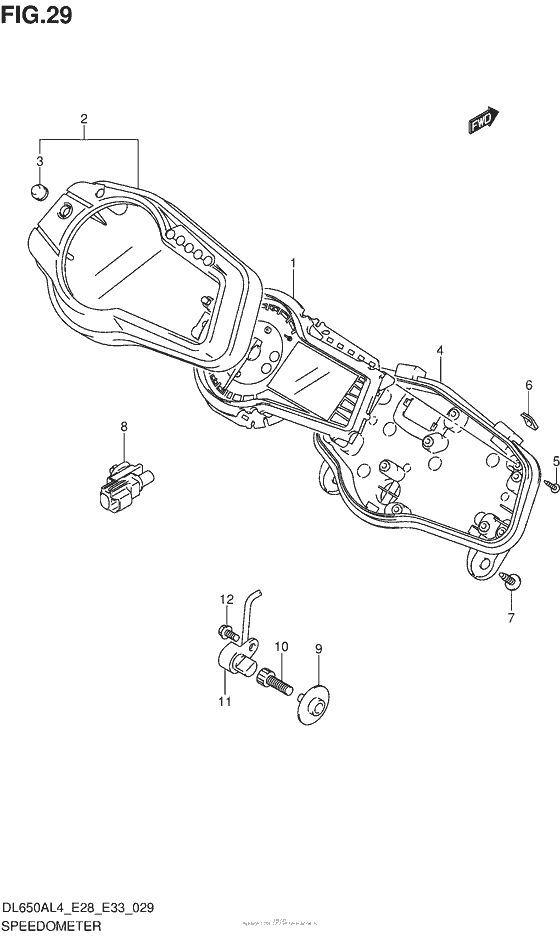 Speedometer (Dl650Al4 E28)