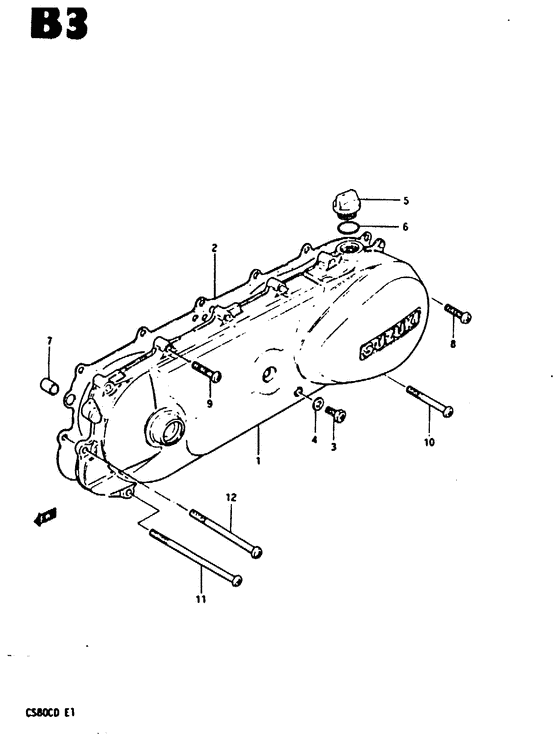 Crankcase left cover