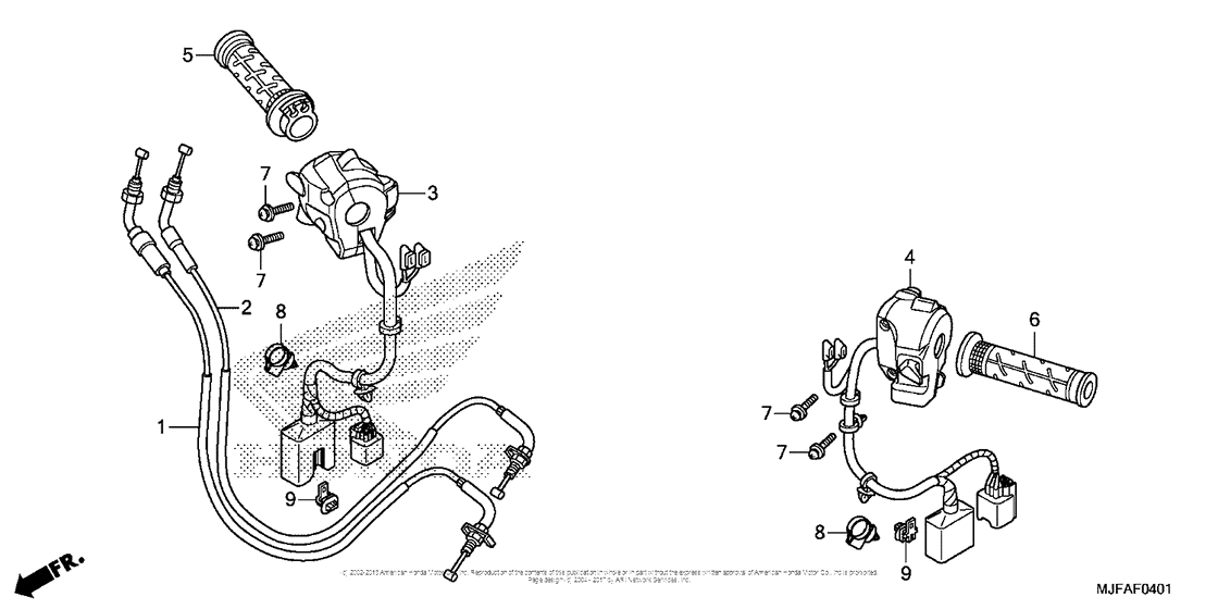 Handle Lever + Switch + Cable (2)