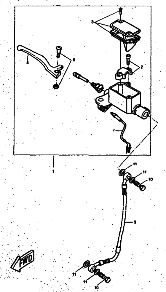 CW50RS Передний тормозной цилиндр