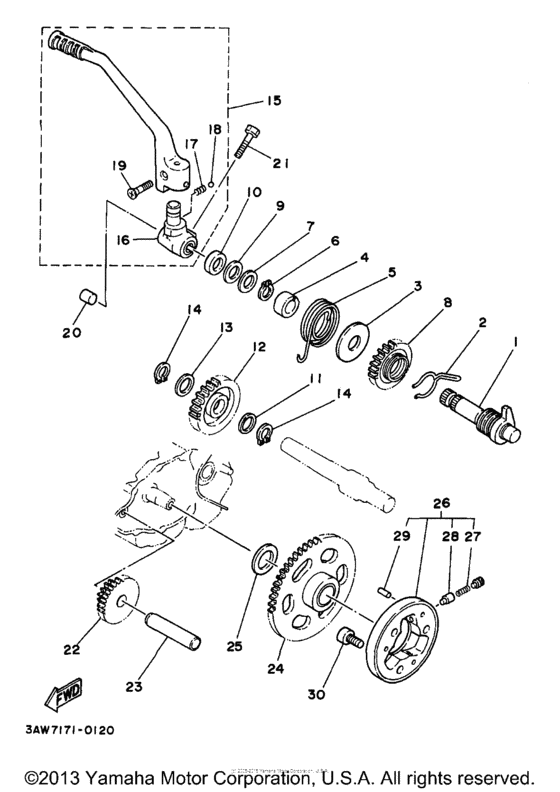 TW200K Стартер