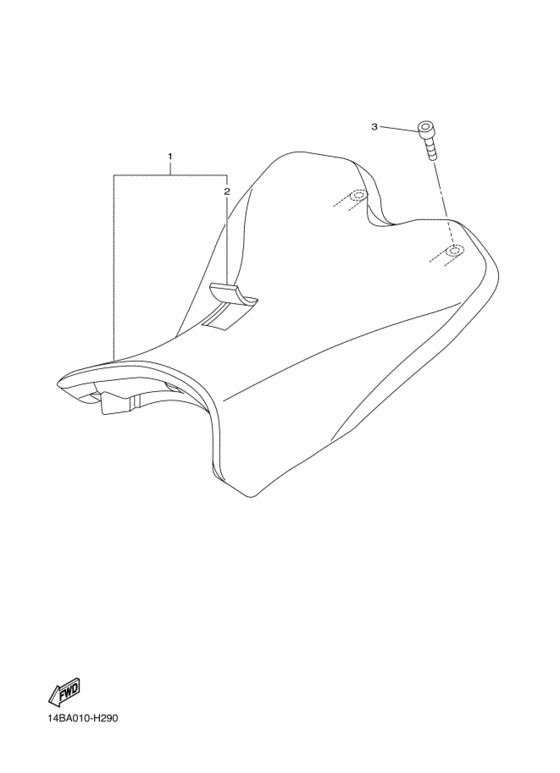 YZF-R1R ( RaceBase) Seat band assy
